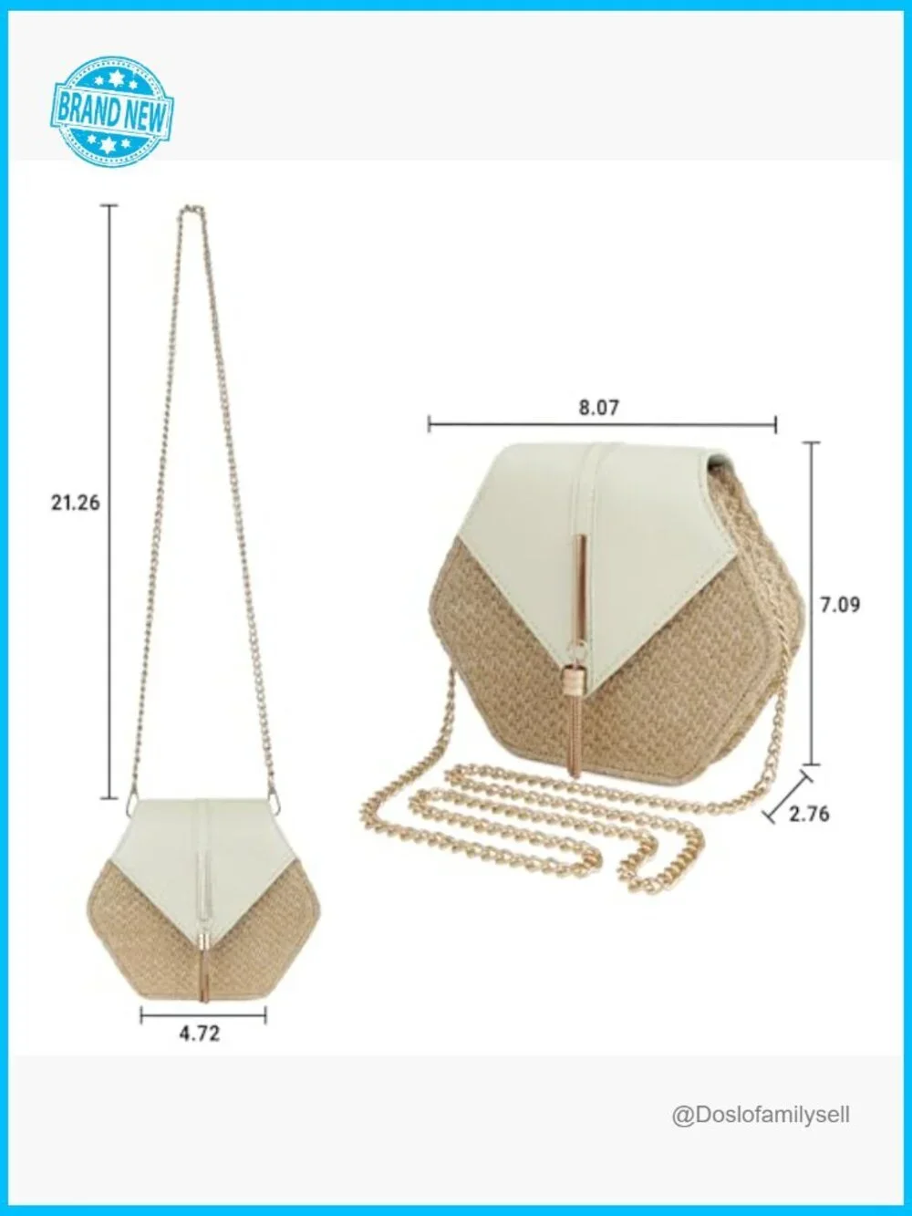 Straw Crossbody Bag Shoulder Handbag Summer Beach Purse with Tassel